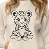 Large Cat Illustration Vector Art A digital illustration of a jaguar, a large wild cat species native to the Americas.