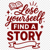 A vector graphic illustration of a person reading a book with quotes highlighted on the page.