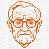 SVG Man Silhouette A male figure rendered in vector format, suitable for digital design projects.
