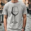 A digital representation of a glass of wine, designed as a vector graphic.