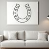 Free SVG horse shoe cut file for laser engraving and web design