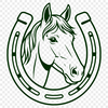 Vector horse shoe design for Cricut and laser cutting