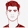 Male Vector Figure A male figure in vector format, suitable for cutting machines or laser cutters.