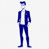 High-Resolution Vector Art of a Man A detailed, high-resolution illustration of a male figure in vector format.