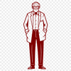 Simple Man Icon in Vector Format Male figure in a minimalist style.