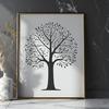 Stylized Tree Design Vector Art A stylized illustration of a tree with intricate branches.