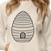 Vector Beehive Illustration Illustrated beehive with honeycombs and bees in vector design format.