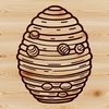Vector Graphic Beehive Design A stylized illustration of a beehive, suitable for use in vector graphics.