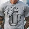 Beer Illustration Vector Art A stylized illustration of a glass containing beer, suitable for vector graphics and commercial or personal projects.