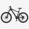 A vector illustration of a bicycle in a clean silhouette design.