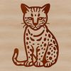 A wild big cat species native to the Americas, depicted in a simplified vector illustration.