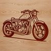 Free Motorcycle Clip Art SVG File A detailed illustration of a motorbike in a vector format.