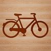 Bicycle vector design for cutting machine or laser engraver.