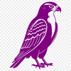 Clean Line Falcon Illustration An SVG representation of a bird of prey, designed with clean lines and simplicity.