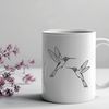 Beautiful Feathered Friends SVG Illustrative vector art of a hummingbird bird, suitable for digital projects.