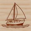Beautiful Boat Vector Graphic for Cricut and Laser Cutting Vector graphic of a boat, ideal for Cricut cutting machine or laser cutter projects.