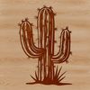 Free Nature Clip Art Cactus A stylized illustration of a cactus plant, suitable for gardening and nature-themed designs.