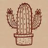 An editable SVG design of a desert cactus for use in digital art projects.