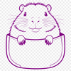 Large Rodent Illustration in SVG Format A large rodent native to South America, depicted in vector format.
