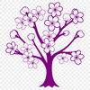 Pink Sakura Bloom Design An isolated vector design of a pink sakura blossom with intricate petals.