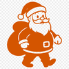A digital illustration of a smiling Santa Claus wearing a red hat and coat.