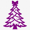 Simple vector illustration of a Christmas tree in a minimalist style.