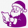 An SVG graphic representation of Santa Claus, suitable for digital and craft projects.