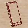 Smartphone Design Vector Artwork A 2D illustration of a modern cell phone with features commonly found in smart phones.