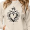 Sacred Heart SVG Clip Art Free An SVG representation of the Sacred Heart icon, ideal for use in graphic design and digital art applications.