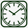 Clock vector graphic illustration for digital designs and commercial projects.
