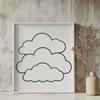 Free Vector Cloud Graphic Design Element A stylized illustration of a white cloud in the sky, suitable for digital design projects.