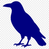 A detailed illustration of a crow perched on a branch, suitable for cutting machine designs.