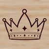 Vector Crown Design Icon A stylized illustration of a royal crown in vector format, suitable for digital and graphic design applications.
