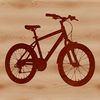 A minimalist bicycle illustration designed as a vector graphic, suitable for digital and commercial use.