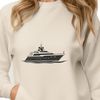 Beautiful White Sailboat SVG File A sleek white sailboat with transparent background, suitable for digital cutting machines like Cricut.