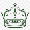 Detailed SVG Royalty Emblem A digital illustration of a royal crown with intricate details, suitable for vector art projects.