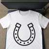 Horse shoe SVG template for laser engraving and DIY projects