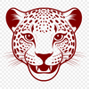 Wildlife Portrait of a Jaguar's Head A detailed illustration of a jaguar's head, showcasing its distinctive markings and features.