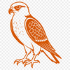 Bird Silhouette SVG Graphic A high-resolution SVG graphic of a sleek Falcon silhouette.