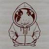 Hooded Furry Friend Vector Illustration A vector illustration of a happy guinea pig wearing a hoody.
