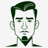 Simple Male Illustration SVG A simple outline illustration of a male figure made using vector graphics.