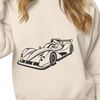 SVG Racing Vehicle Design A high-quality vector illustration of a racing car, ideal for graphic design projects.