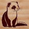 Cute Ferret Graphic Design Ferret animal illustration in vector format for personal or commercial use.