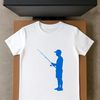 SVG fishing rod vector art for cutting machine and laser engrave