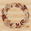 SVG illustration of a woven flower garland.