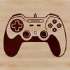 Beautiful Gaming Controller SVG Design Vector illustration of a digital game controller with buttons and joysticks.