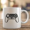 Classic Game Controller Illustration A detailed illustration of a standard video game controller with analog sticks and buttons.