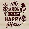 Inspiring gardening quote in vector format, perfect for digital designs and DIY projects.