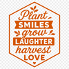 Whimsical gardening quote illustration in vector format