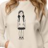 Free Vector Girl Character Art A young girl character created with vector lines in an SVG format.